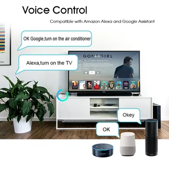 Inteligentný Život Univerzálne IR Inteligentné Diaľkové Ovládanie WiFi Infračervené Home Control Hub Tuya App Pracuje S Google Asistent Alexa