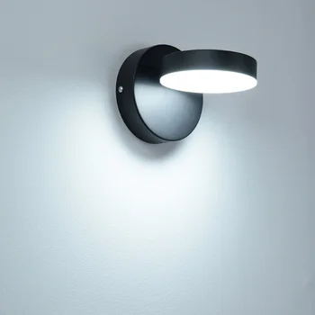 Interiérové LED nástenné svietidlá 12W Nordic jednoduchý štýl nástenné svietidlo, spálne, obývacej izby, chodby štúdia svetlá na čítanie Čierna a biela
