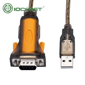IOCREST 1,5 M USB 2.0 RS232 DB9 Samec Sériový Kábel FTDI Chipset 1 Port Rs232 Zásob Žltá