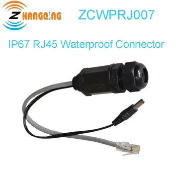 IP67 M20 Ethernet LAN RJ45 Nepremokavé Konektor Twisted-Pair Kábel 2.1*5,5 mm DC KÁBEL