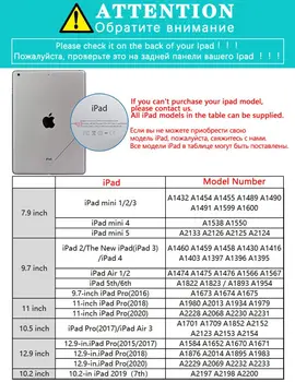 IPad Prípade Zábavné Astronaut Pre iPad Vzduchu 1 2 Prípad Mäkké Silikónové Späť Funda Ochranný Kryt, iPad 7. Generácie Prípade Mini 5 Coque