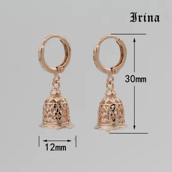Irina ženy náušnice roztomilý náušnice vyrezávané duté zvončekom prívesok náušnice ženy módne šperky náušnice new horúce 2019