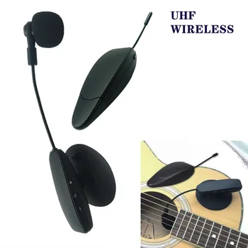 Ituf UHF Systém Prenosných Bezdrôtových CondenserMic Hudobný Nástroj, Gooseneck Mikrofón pre Gitaru, Husle Viola Violončelo Mandolína