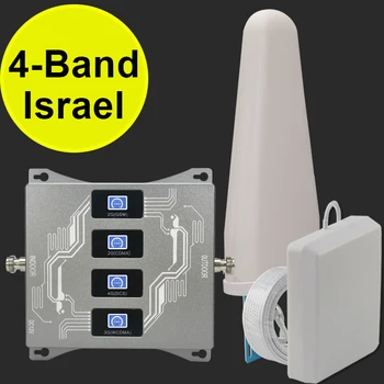 Izrael Quad Band 2g, 3g, 4g Signálu Zosilňovač, UMTS, CDMA LTE 850 900 1800 2100 Signál Booster Mobilný Telefón Repeater 3g, 4g GSM