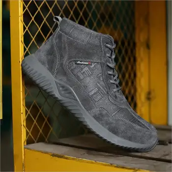 J775 mužov topánky dizajnér bezpečnosti topánky Steel toe cap Anti-rozbíjanie anti-piercing Nezničiteľné Dielo Martin Topánky zapatos de hombre