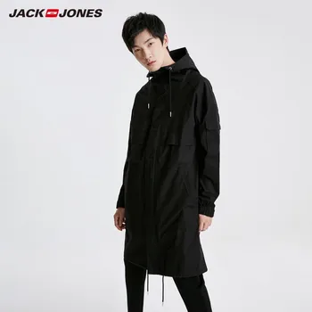 JackJones Mužov Strednej dĺžky Bavlna Módne Vyšívané Kabát Streetwear| 219121539