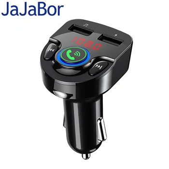 JaJaBor FM Vysielač FM Modulátor Bluetooth 5.0 Carkit Handsfree Telefonovanie Bezdrôtový Stereo A2DP Auto MP3 Prehrávač Detekcia Napätia