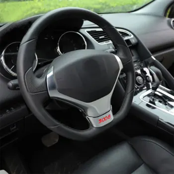 Jameo Auto Auto Styling ABS Chrome Volantu, Dekorácie Výbava Nálepka pre Peugeot 3008 2016 Auto Príslušenstvo