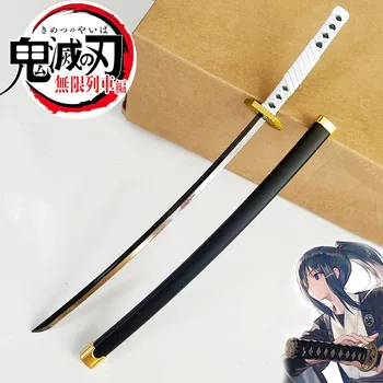 Japonsko Hot Anime Démon Vrah Nový Film Kamado Tanjirou Zenitsu 5.9 palcový 9.84 palca Kovového Meča Keychains Hračky