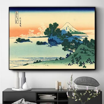 Japonské Hory Fuji Ukiyo Wall Art Plátno Na Maľovanie Plagátu Pre Domova Plagáty A Vytlačí Bez Rámu Dekoratívne Obrázky