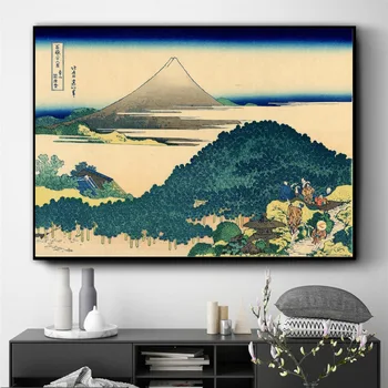 Japonské Hory Fuji Ukiyo Wall Art Plátno Na Maľovanie Plagátu Pre Domova Plagáty A Vytlačí Bez Rámu Dekoratívne Obrázky