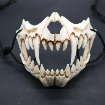 Japonský Drak Boh Maska Halloween Teroru Dragon Boh Tiger Yasha Tengu Lebky Masku Na Tvár Cosplay Party Dekorácie Halloween Masky