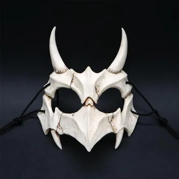 Japonský Drak Boh Maska Halloween Teroru Dragon Boh Tiger Yasha Tengu Lebky Masku Na Tvár Cosplay Party Dekorácie Halloween Masky