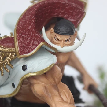 Japonský Jeden Kus Akcie Obrázok 22 cm BIELE FÚZY Piráti Edward Newgate PVC Anime Obrázok Hračky