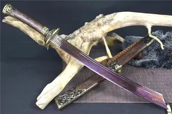 Japonský Krátke Samuraj Meč Wakizashi Katana Ostré Hliny Tvrdeného T10 Ocele Čepeľ