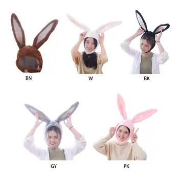 Japonský Roztomilé Plyšové Zábavné Východnej Bunny Uši Spp Maska Pre Dospelých Deti Na Halloween Party Cosplay Zvierat Kapota Klobúk Zime Teplé Kostým