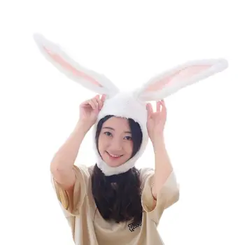 Japonský Roztomilé Plyšové Zábavné Východnej Bunny Uši Spp Maska Pre Dospelých Deti Na Halloween Party Cosplay Zvierat Kapota Klobúk Zime Teplé Kostým