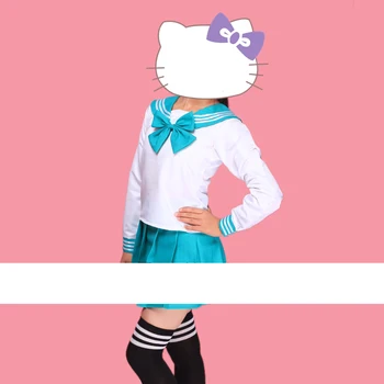 Japonský Školskú Uniformu Pre Dievčatá Námorník Topy+Sukne Navy Štýl Študentov Oblečenie Pre Dievča Plus veľkosť Lala Roztlieskavačky oblečenie