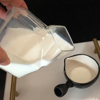 Japonský štýl pohár mlieka cup domov kuchynský riad námestie mlieko box mikrovlnná rúra, kúrenie, raňajky pohár