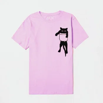 Jar Leto T-shirts Top pre Ženy Kreslených Mačka Tlače Grafiky Dievčatá Lady Ležérne Oblečenie T Shirt Ladies Ženský Čaj T-Shirt