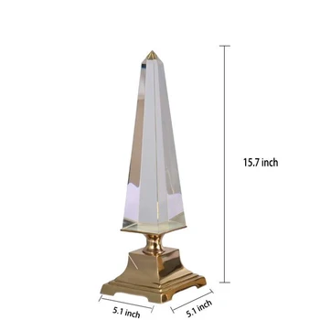 Jasné, kryštálová veža, Obelisk Domáce Dekorácie Príslušenstvo Crystal Geode Voľne stojace Domáce Dekorácie Príslušenstvo Figúrky 4065
