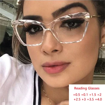 Jasné, Mačka Očí Okuliare Transparentné Okuliare, Optické Rámy, Luxusné Značky Módne Okuliare na Čítanie Armacao de oculos feminino