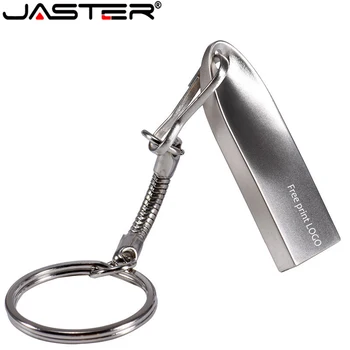 JASTER USB 2.0 horúce nové strieborné Kovové kl ' úč de Alta Velocidade flash disk 4 GB 16 GB 32 GB, 64 GB usb flash pero jednotky zákazníka, logo