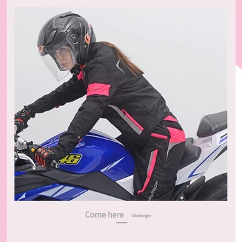 Jazda Kmeňa Motocykel Nepremokavé Ženy Letná Bunda, Nohavice Moto Racing Oblečenie Reflexné Ochranné Oblečenie Zbroji JK-52