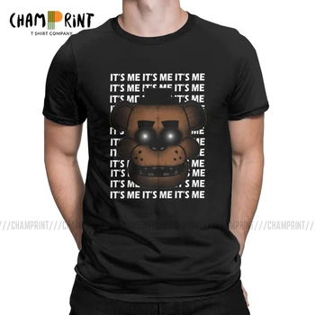 Je Mi Päť Nocí V Freddyho pánske Tričká Fnaf nočná mora Hra Lumbálna Tee Tričko O Neck T-Shirt Bavlna Plus Veľkosť Oblečenie