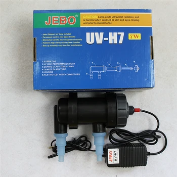 JEBO UV-H7 Príkon 7W UV Sterilizátor na Čítanie Svetlo Ultrafialové Filter Nádrže Vody Čistič Pre Akvárium Rybník Coral Koi Fish Tank