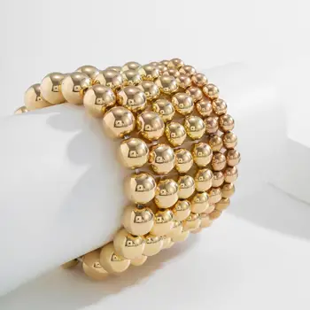 Jedinečný Cigán Veľké Korálkové Reťaze Náramky Sada pre Ženy Kúzlo Boho Vintage Elastické Lano Odkaz Náramok Kúzlo Priateľmi Strane Šperky