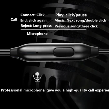 Jedno Slúchadlo s Mikrofónom ,3,5 mm Jack Mono Slúchadlá Jednej Strane Kovové Hluku Izolácia zátkové chrániče sluchu, Jar Cievka Vystužený Kábel