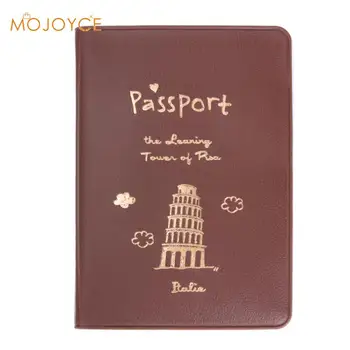 Jednoduché Cestovanie ID Držiteľa Karty Kože PU Kožené Pas Kryt puzdro Pre Ochranu Držiteľa Karty Pas Kryt Prípade Chrániť