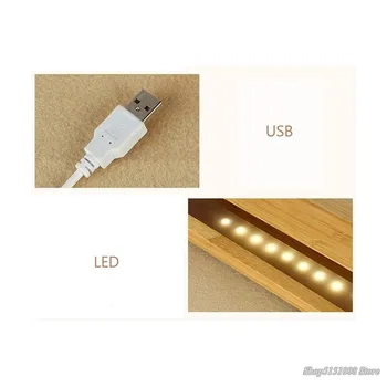 Jednoduché Drevené LED Nočné Stolové Lampy pre Spálne Japonské Umenie Domov Deco USB Dizajnér nočnom stolíku Posteľ Lampy, Nočné Svietidlo