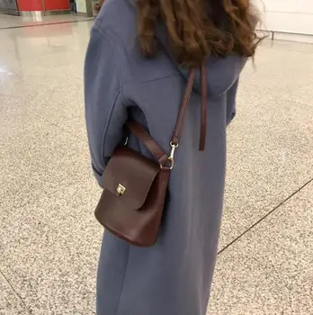 Jednoduchý klasický euramerican štýl vedro vrece malé Vysoko kvalitnej pu kože ženy taška cez rameno femal kabelka jednoduchý štýl r-5895QW