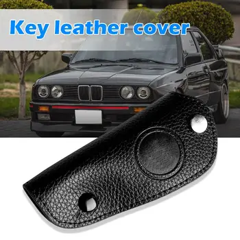 Jednoduchý Štýl Kľúča Vozidla Prípade Litchi Vzor Syntetickej Kože Kryt príveskom, Kryt Chránič Black Pre BMW E36 E46 E39 E60 E61 E53