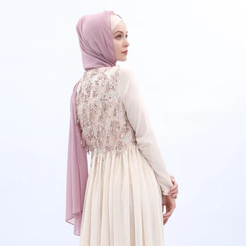 Jednofarebné Hijabs Abaya Moslimských Islamská Šatka Šatky pre Ženy Dlho Moslima arabčina Modlitba Turbante Jilbab Hidžáb Femme Musulman