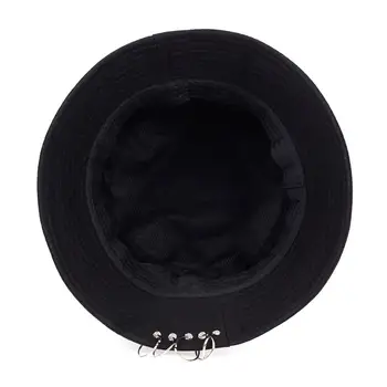 Jednofarebné železa pin krúžky osobnosti Vedierko Hat spp pre unisex ženy muži bavlna rybárov čiapky továreň predáva priamo