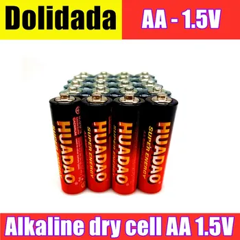 Jednorazové Huadao suché alkalické batérie AA 1,5 V batérie, vhodná pre fotoaparát, kalkulačka, budík, myš, diaľkové ovládanie