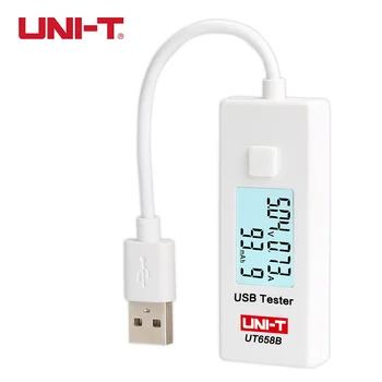 JEDNOTKA UT658B USB LCD Digitálne Napájanie Tester Meter Prúd Napätie Monitor Analýza