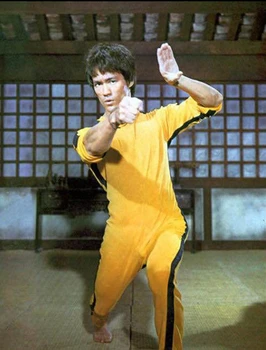 Jeet Kune Urobiť Hru Smrti Kostým Jumpsuit Bruce Lee Klasické Žlté Kung Fu Uniformy Cosplay JKD