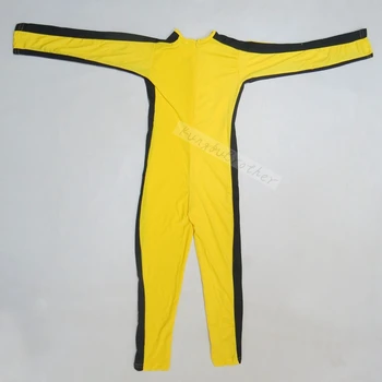Jeet Kune Urobiť Hru Smrti Kostým Jumpsuit Bruce Lee Klasické Žlté Kung Fu Uniformy Cosplay JKD