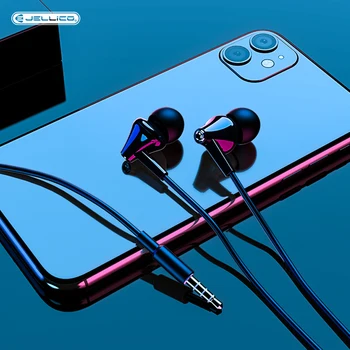 Jellico Káblové Slúchadlá 3,5 mm Stereo In-ear S Mic Ovládanie Hlasitosti Headsetu pre Samsung Xiao Mi 9 Huawei Slúchadlá Hot Predaj