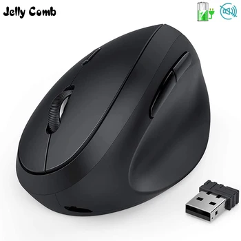 Jelly Špirála Nabíjateľná 2,4 GHz Bezdrôtová Myš Ergonomický Vertikálne Myši na Počítač, Notebook, PC, Herných Myší s Nastaviteľné DPI