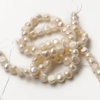Jemné+ Prírodná Biela Nepravidelný Sladkovodné Perly Korálky Pre Šperky, Takže DIY Náramok, Náušnice, Náhrdelník 5 -10 mm
