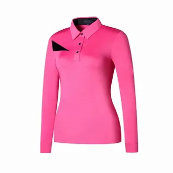 Jeseň Ženy, dlhé rukávy Golf T-shirt rýchle sušenie Šport Voľný čas Topy Pohodlné, Priedušné Slim T-shirt Golfové Oblečenie
