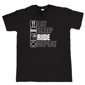 Jesť, Spať, Jazda Opakovať Horského Cyklistu Tričko - Freeride Singletrack Zjazdových Mtb mužov 2020 Tees Oblečenie Bežné Tričká