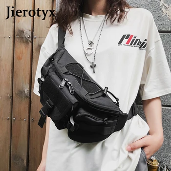 JIEROTYX Luxusné Nové Dizajnér Pás Tašky Pre Ženy Unisex Opasok Taška Módu Fanny Pack Mobilný Telefón Balenia Punk Hip-Hop, Náprsné Tašky