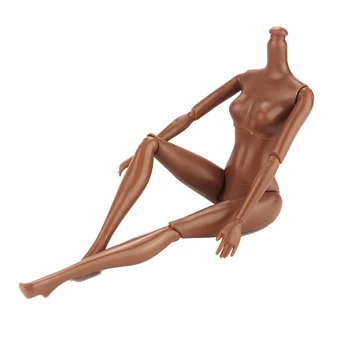 (Jimusuhutu) Nový 11 palcov American Doll Čierne a Hnedé Nahé Bábika Telo a Hlavu DIY Kĺbov Afriky Bábika Príslušenstvo Dievča, Darček