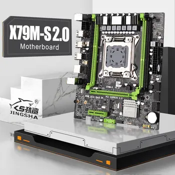 JINGSHA M-ATX X79M doske lga 2011 zásuvka dvojitá kanály s 1* PCI-E 16X 4*ddr3 ECC REG RAM (Max 64 gb